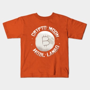 Crypto Moon Hodl  Lambo Graphic Tee Kids T-Shirt